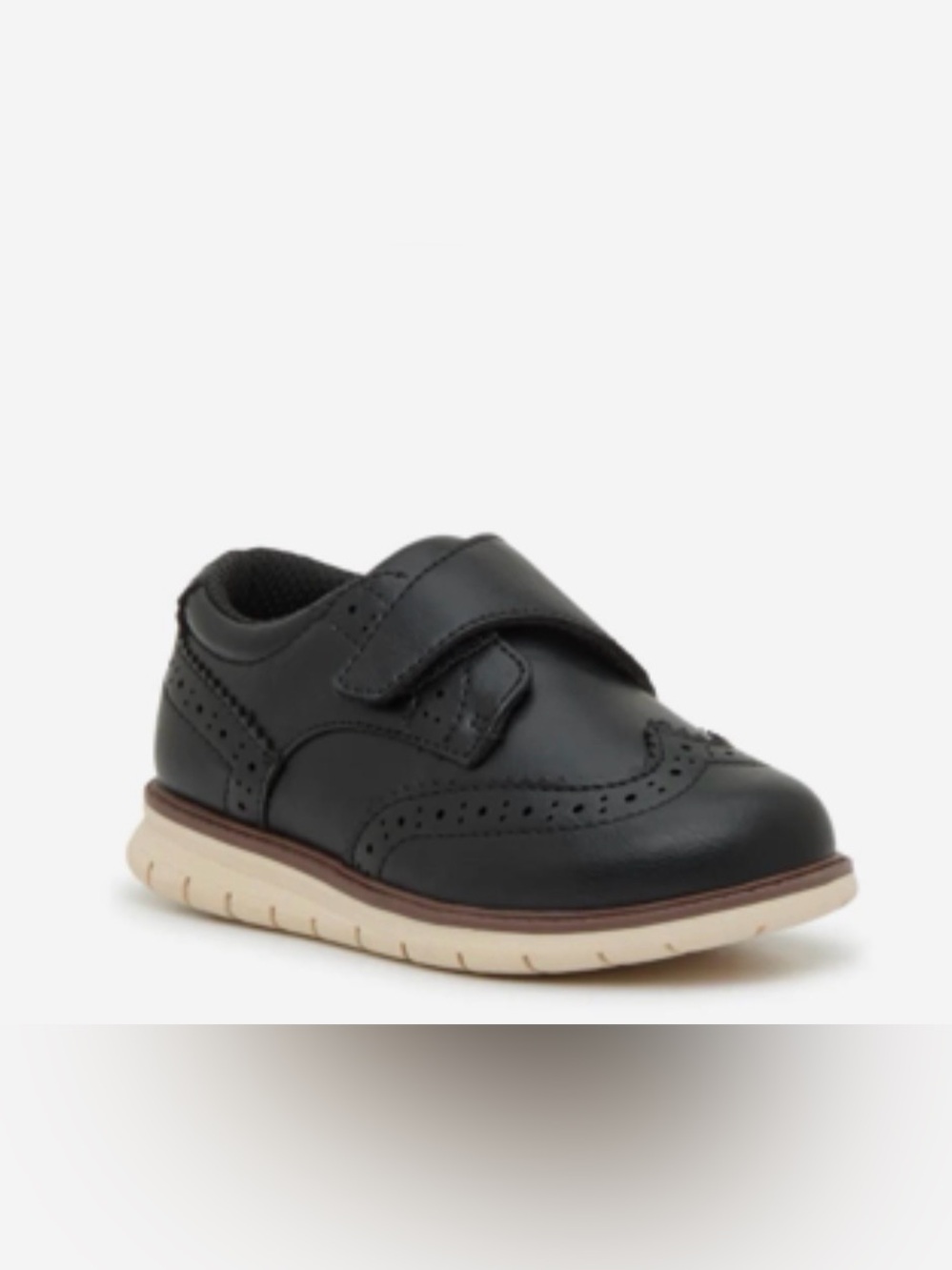 Toddler Boy Mix No. 6 Black Kids' Dress Shoe with Cream Sole